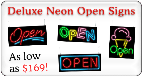 Deluxe Open Neon Signs